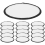 16 Pieces Sublimation Patch Blanks Quality Fabric Iron-on Circular 3