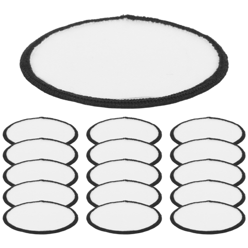 16 Pieces Sublimation Patch Blanks Quality Fabric Iron-on Circular 2