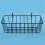2 Pack Wall Grid Panel Hanging Wire Basket,Grid Wall Storage Basket 7