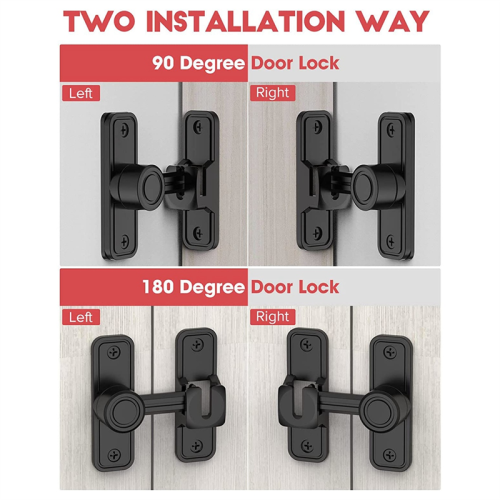 Heavy Duty Gate Latches for Garden Black 2