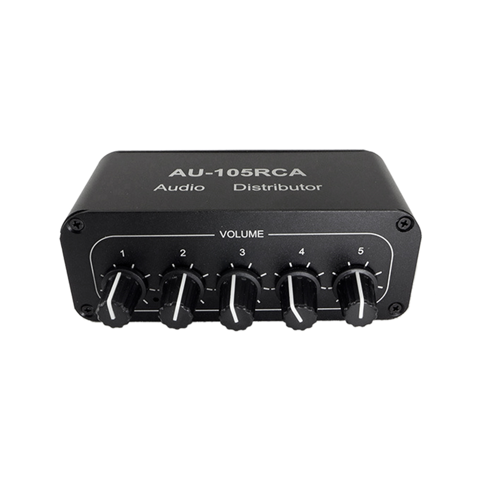 5Ch Audio Distributor Stereo Audio Mixer 1Input 5Output Rca Splitter 4851529460679