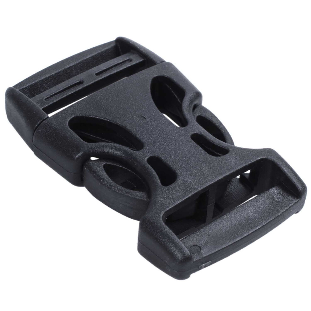 4Pcs Plastic Side Quick Release Buckles For 25Mm Webbing Band Black 4851529466145