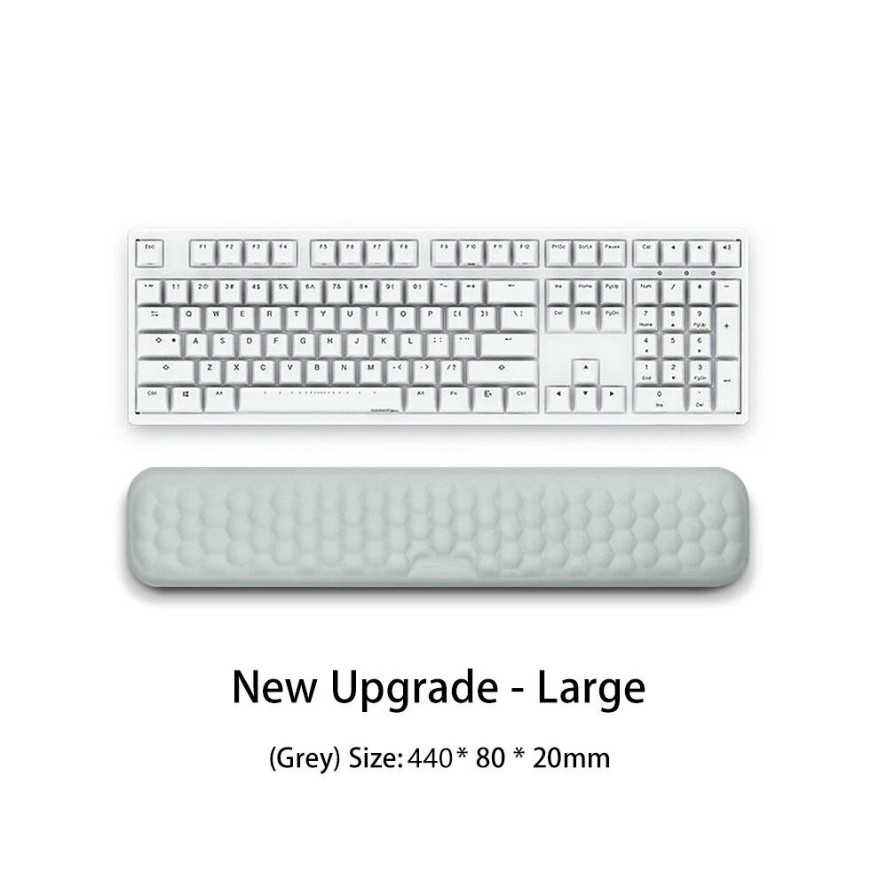 (Gray tuba) Keyboard mouse wrist rest ergonomic office typing protect relax wrist memory foam mouse pad computer notebook mouse pad