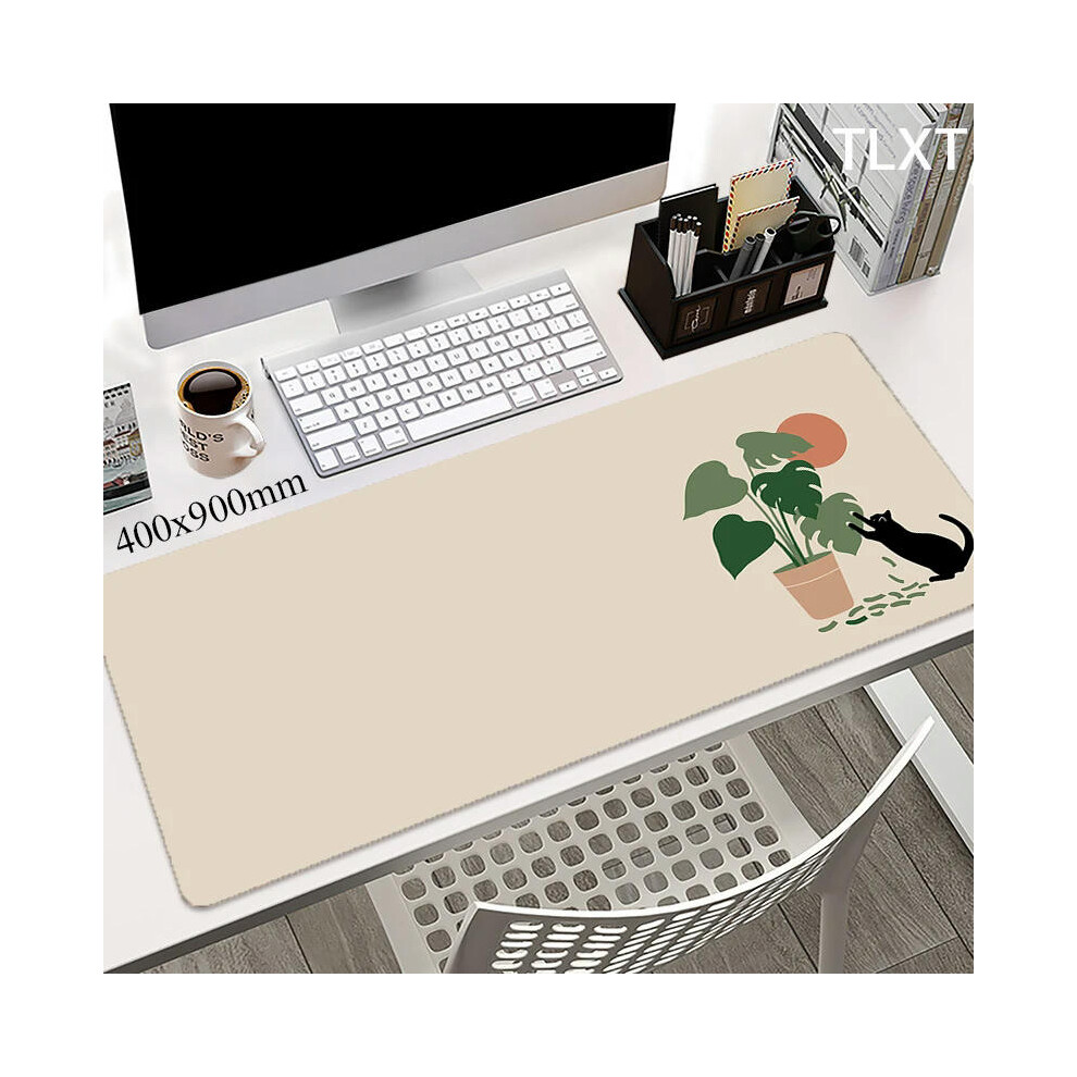 (5, 600x300x3mm) Mouse Pads Cute Cat Computer Mousepad Company Desk Pad 100x50cm Large Kawaii Mausepads Office Mouse Mat XXL Big Table Mats