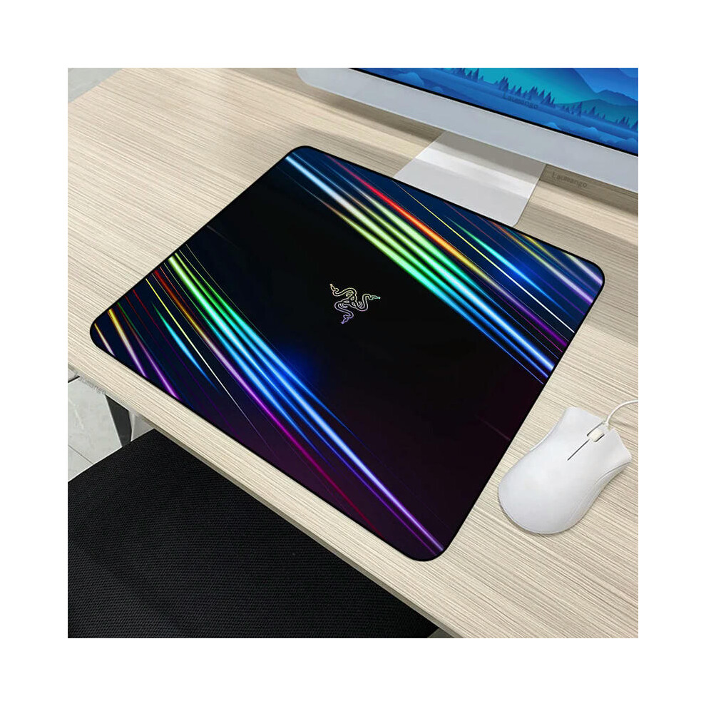 (Razer-23, 25x29cm) Small Kawaii Razer PC Gamer Cabinet CSGO Mousepad Anime Mat Gaming Accessories Keyboard Mouse Pad Tapis De Souris XL Desk Carpet