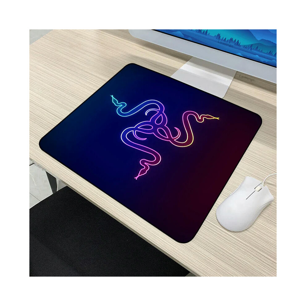 (Razer-22, 30x35cm) Small Kawaii Razer PC Gamer Cabinet CSGO Mousepad Anime Mat Gaming Accessories Keyboard Mouse Pad Tapis De Souris XL Desk Carpet