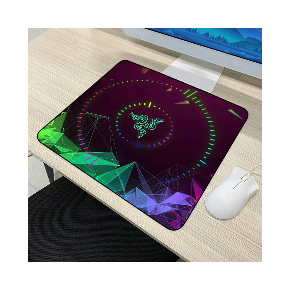 (Razer-24, 25x29cm) Small Kawaii Razer PC Gamer Cabinet CSGO Mousepad Anime Mat Gaming Accessories Keyboard Mouse Pad Tapis De Souris XL Desk Carpet