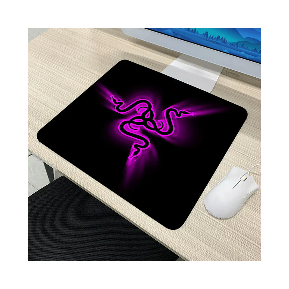 (Razer-20, 30x35cm) Small Kawaii Razer PC Gamer Cabinet CSGO Mousepad Anime Mat Gaming Accessories Keyboard Mouse Pad Tapis De Souris XL Desk Carpet