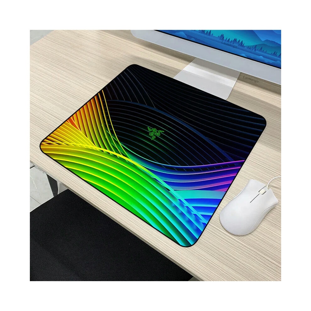 (Razer-10, 40x50cm) Small Kawaii Razer PC Gamer Cabinet CSGO Mousepad Anime Mat Gaming Accessories Keyboard Mouse Pad Tapis De Souris XL Desk Carpet