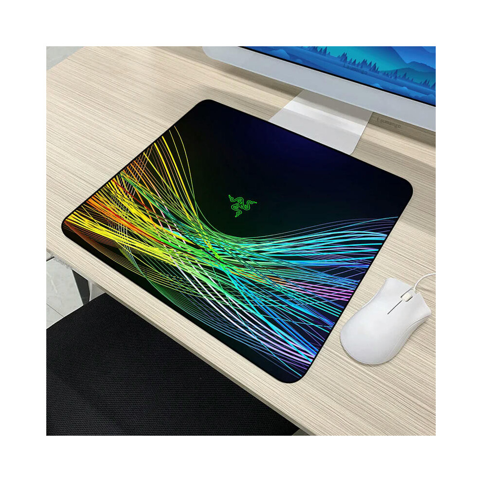 (Razer-11, 20x25cm) Small Kawaii Razer PC Gamer Cabinet CSGO Mousepad Anime Mat Gaming Accessories Keyboard Mouse Pad Tapis De Souris XL Desk Carpet