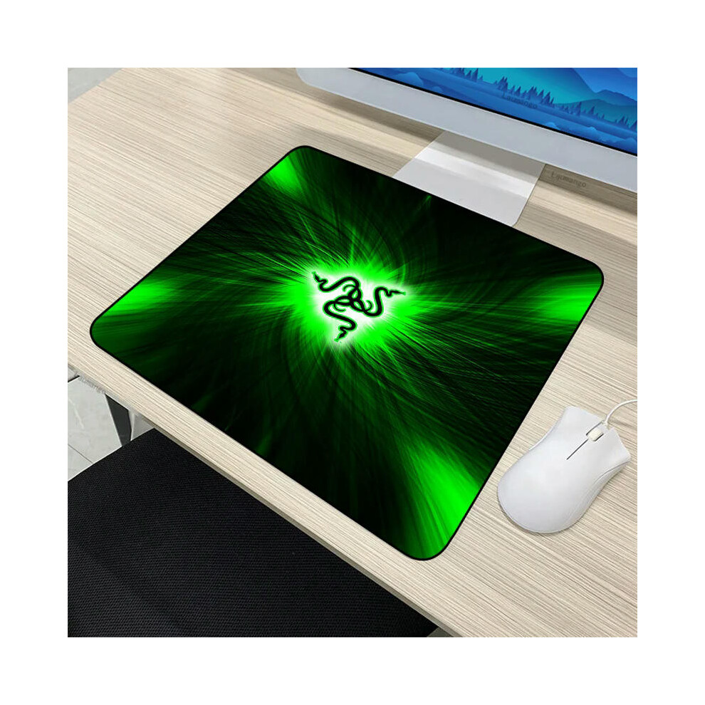 (Razer-28, 20x25cm) Small Kawaii Razer PC Gamer Cabinet CSGO Mousepad Anime Mat Gaming Accessories Keyboard Mouse Pad Tapis De Souris XL Desk Carpet