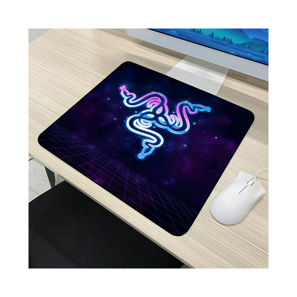 (Razer-25, 40x45cm) Small Kawaii Razer PC Gamer Cabinet CSGO Mousepad Anime Mat Gaming Accessories Keyboard Mouse Pad Tapis De Souris XL Desk Carpet