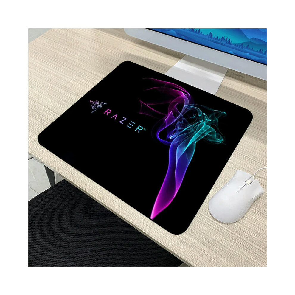 (Razer-27, 40x45cm) Small Kawaii Razer PC Gamer Cabinet CSGO Mousepad Anime Mat Gaming Accessories Keyboard Mouse Pad Tapis De Souris XL Desk Carpet