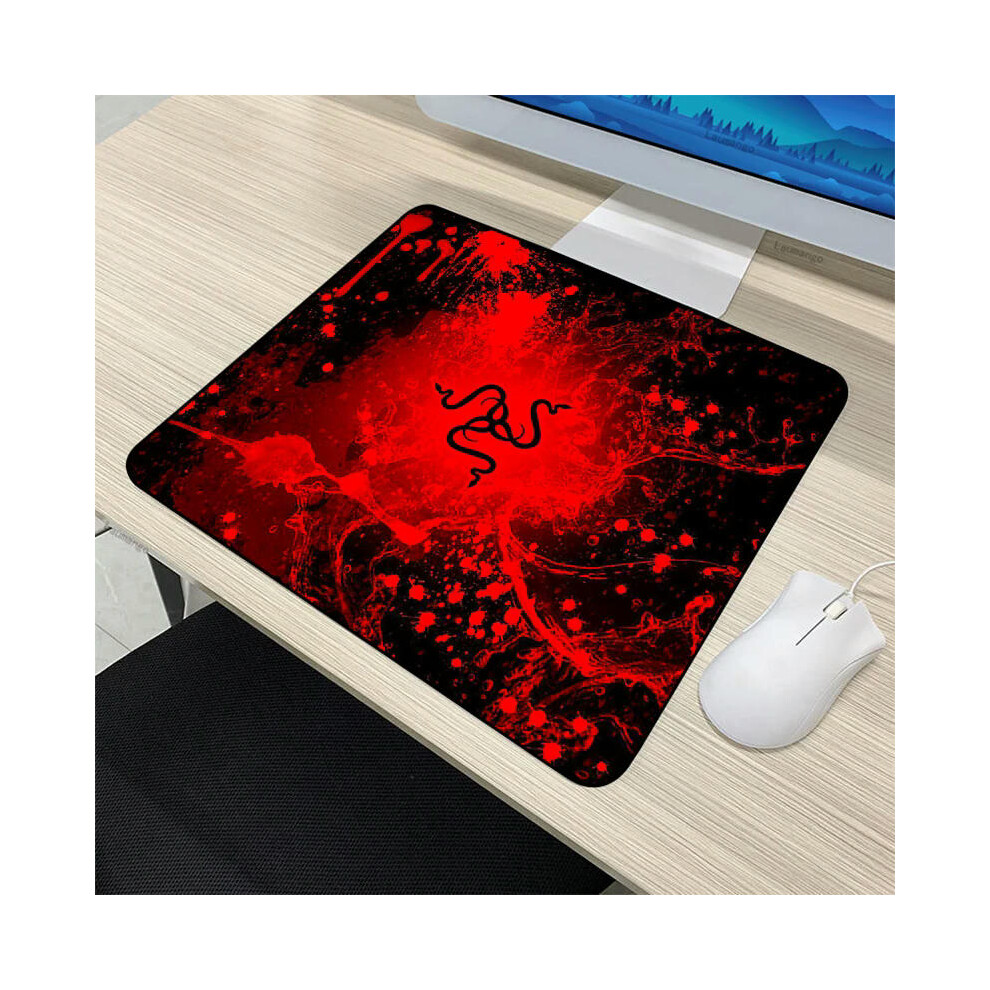 (Razer-03, 40x50cm) Small Kawaii Razer PC Gamer Cabinet CSGO Mousepad Anime Mat Gaming Accessories Keyboard Mouse Pad Tapis De Souris XL Desk Carpet