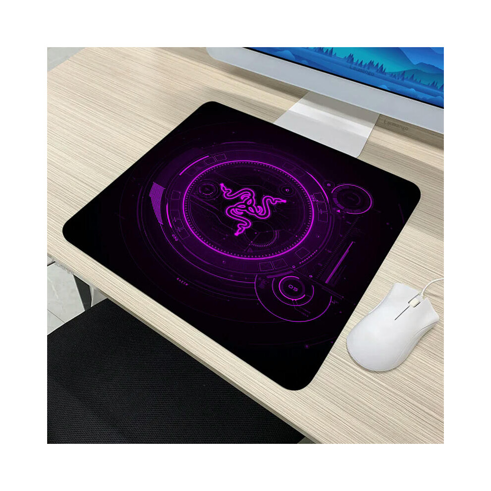 (Razer-05, 40x50cm) Small Kawaii Razer PC Gamer Cabinet CSGO Mousepad Anime Mat Gaming Accessories Keyboard Mouse Pad Tapis De Souris XL Desk Carpet