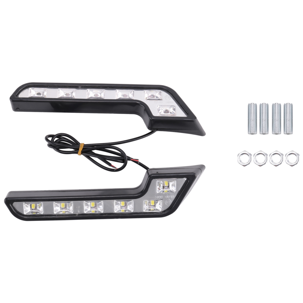 2X 12V Super Bright Drl Led Daytime Running Lights White 4851529470715
