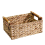 Wicker Basket Rectangular with Handles for Shelves,Water Hyacinth B 1