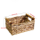 Wicker Basket Rectangular with Handles for Shelves,Water Hyacinth B 5