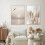 3Pcs Beige Grass Sunset Beach Palm Tree Canvas Painting 4