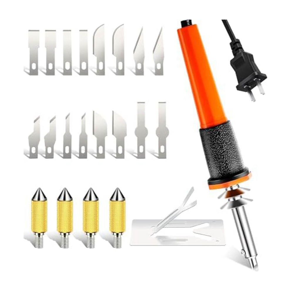 Electric Hot Knife Cutter Tool Kit with Heat Cutter Stencil Cutter