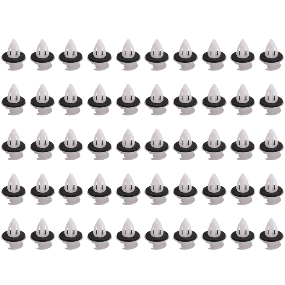 50Pcs Door Panel Clips With Seal Ring For E34 E36 E38 E39 E46 X5 White 4851529473242