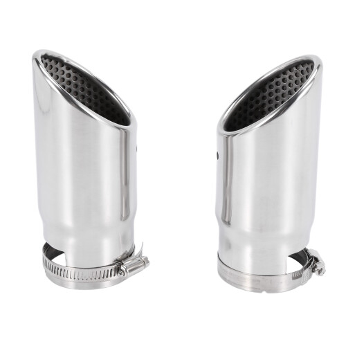 2Pcs for C180 Car Muffler Tip Stainless Steel Pipe 2