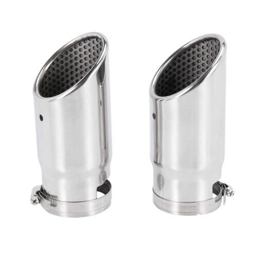 2Pcs for C180 Car Muffler Tip Stainless Steel Pipe