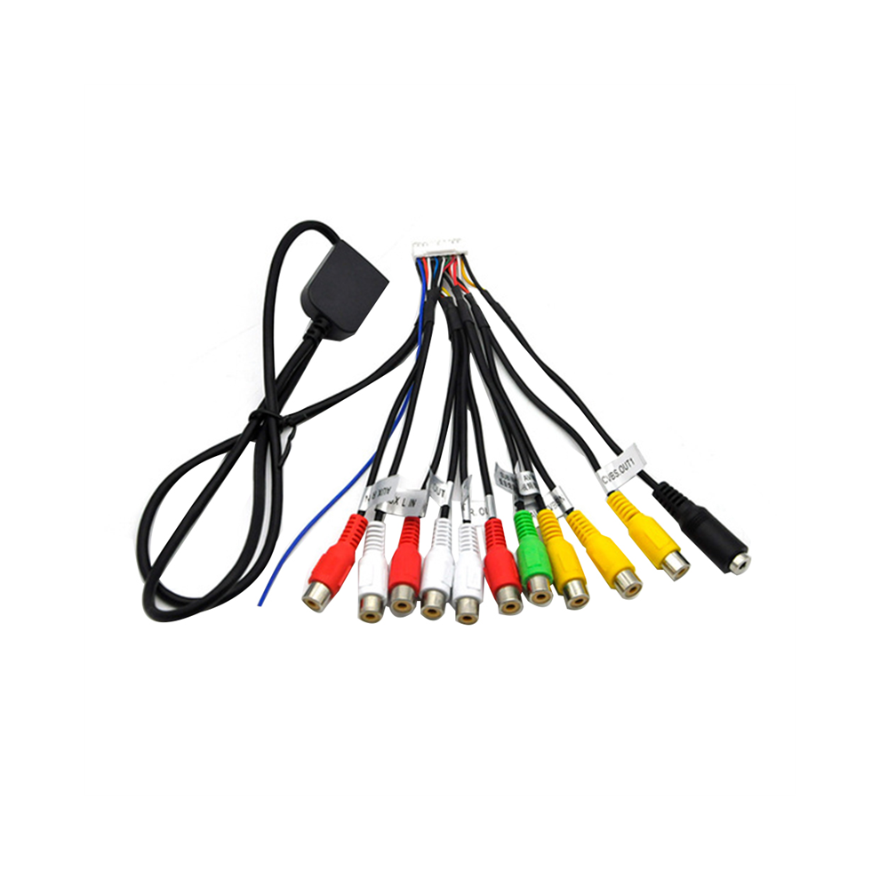 Car Stereo Radio Rca Output Cable Wire Aux-In Adapter Subwoofer 4851529477110
