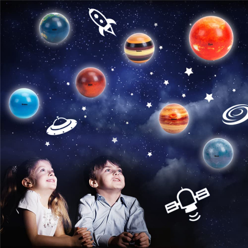 Mini Solar System Stress Balls,10PCS Planets Squeeze Balls Space Toys 1