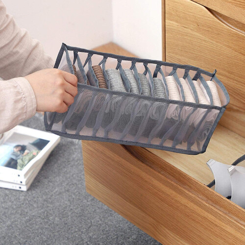 Underwear Storage Compartment Box Foldable Wardrobe Storage Organiser Drawer 1