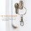 60Pieces Key Ring Clip Hooks Snap Hooks with Split Key Rings (Silver) 4