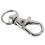 60Pieces Key Ring Clip Hooks Snap Hooks with Split Key Rings (Silver) 6
