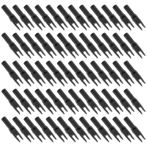60 Pack Archery Arrows Nock ID 6.2mm Arrows Nocks Insert Tail for DIY 2