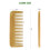Thick Solid Comb Wide Tooth Comb Portable Styling Massage Hair Comb 6