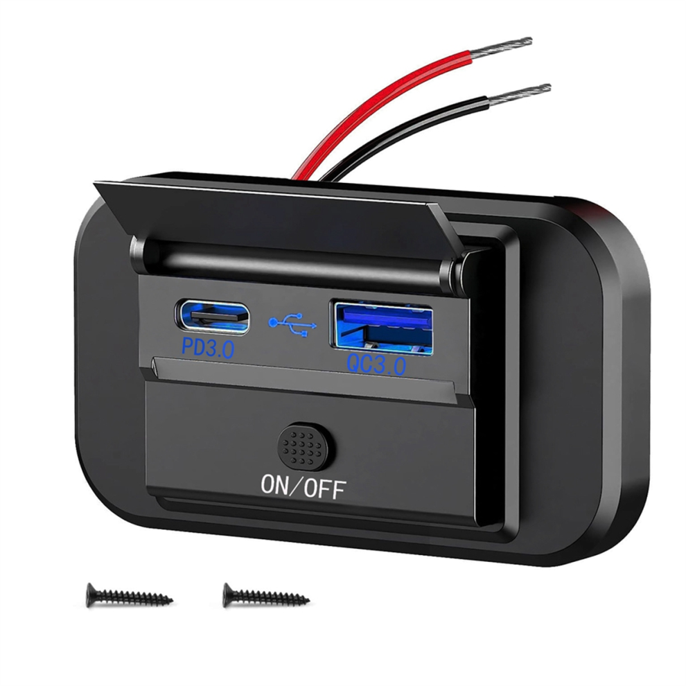 Dual Quick Charge Usb Qc3.0 And Pd3.0 Rv Usb Outlet 12V Usb Charger 4851529482138