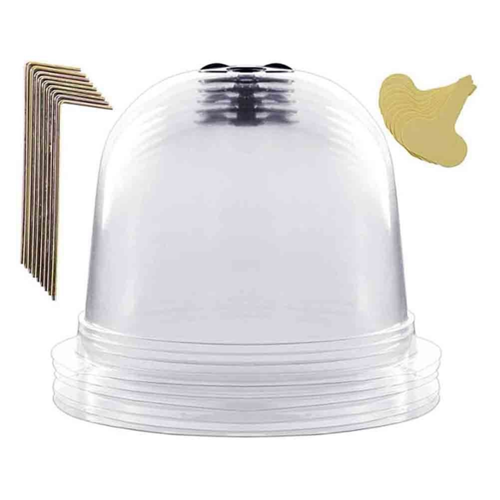 Garden Plant Cloche, 6 Pieces Plastic Plant Bell, Propagation Bells