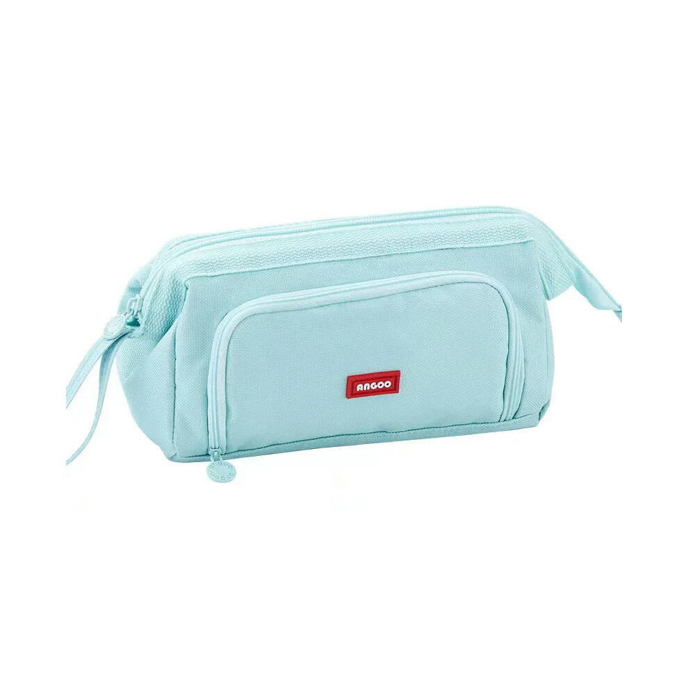 (Sky Blue) 2023 New Kawaii Pencil Case Large Capacity Cosmetic Bag Cute Pouch Box Back to School Pen Bag Supplies Korean Stationery