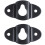 10PCS Audio Speaker Wall Mounted Iron Hanger Plate Black 4.8cm Long 3
