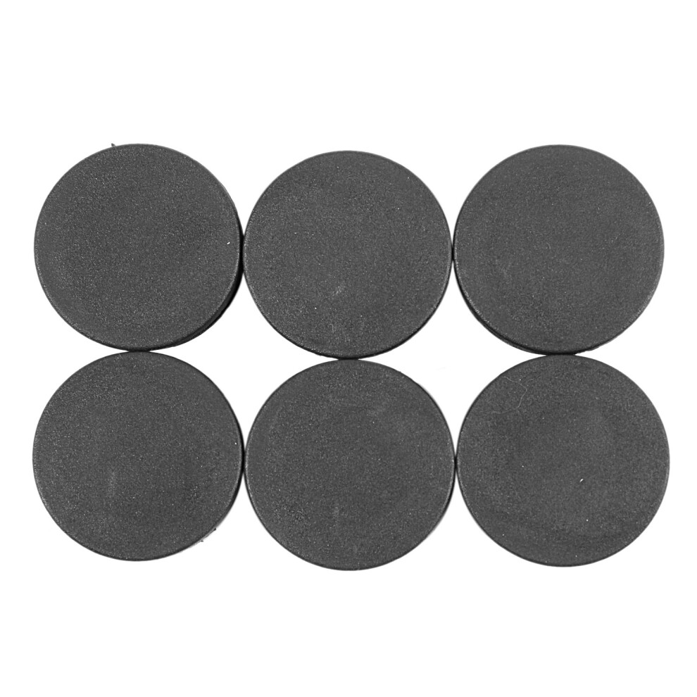 6Pcs Plastic Blanking End Cap Pipe Tube Insert Plug Cover 40Mm Black 4851529485467
