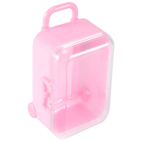 Pink mini roller travel suitcase personality wedding candy box