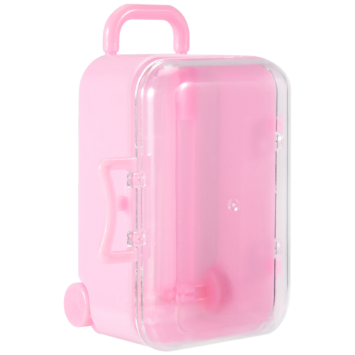Pink mini roller travel suitcase personality wedding candy box 1