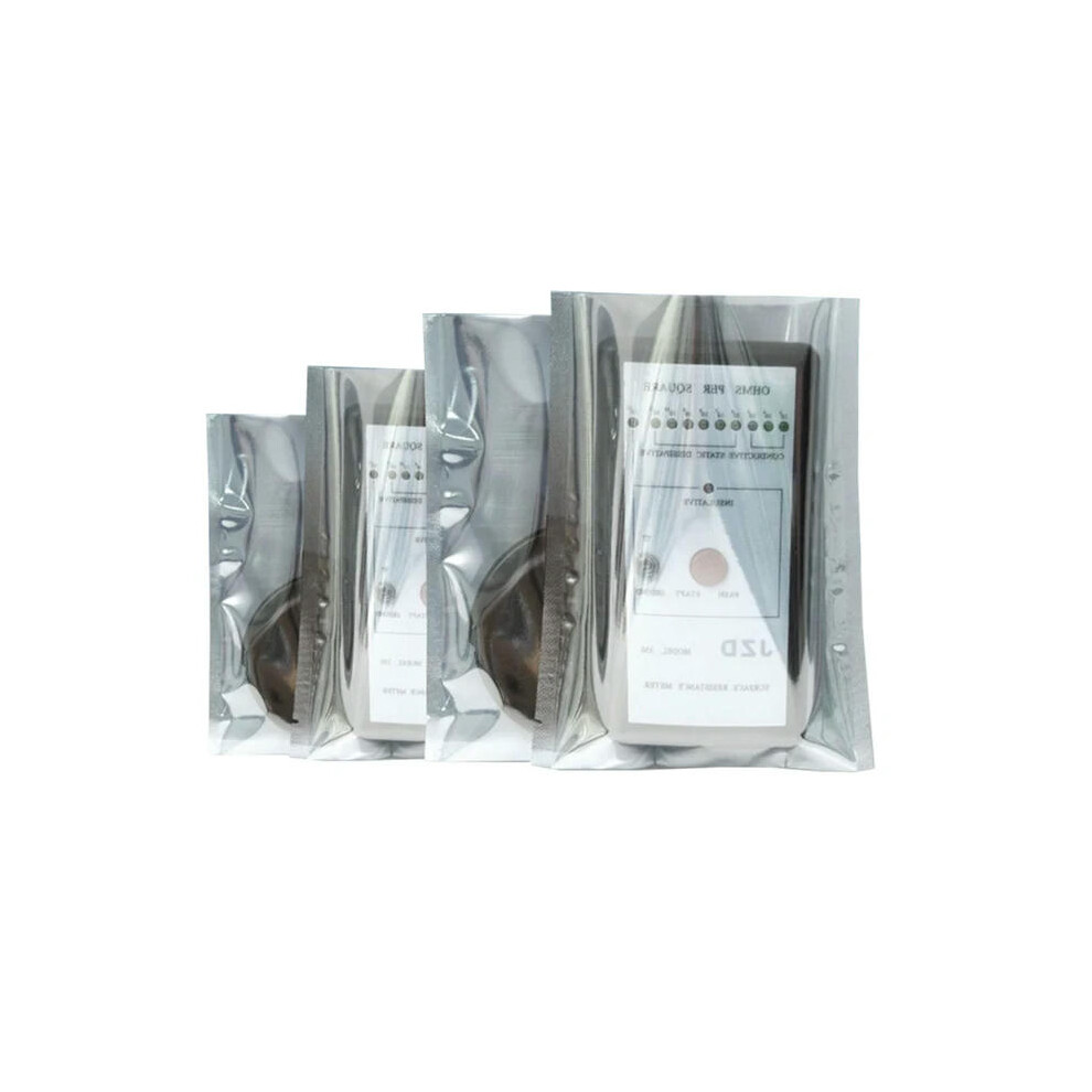 (Open Top, 16x19cm) 100Pcs Zip Lock Antistatic Bag Self Zipper Seal Resealable Reclosable ESD Anti Static Packaging Pouches for Electronic Package