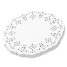 Lace Doilies Paper 100 Pcs,4.5 inch Liners for Cake,Tableware Display