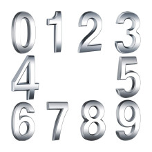 10 PCS Self-Adhesive Numbers for Residence and Mailbox Signs,0 to 9