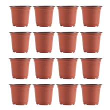 200Pcs 4 inch Plastic Flower Seedlings Nursery Supplies Planter Pot