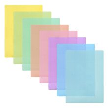 8pcs A4 Transparent Guide Dyslexia Overlay School Reading Strips
