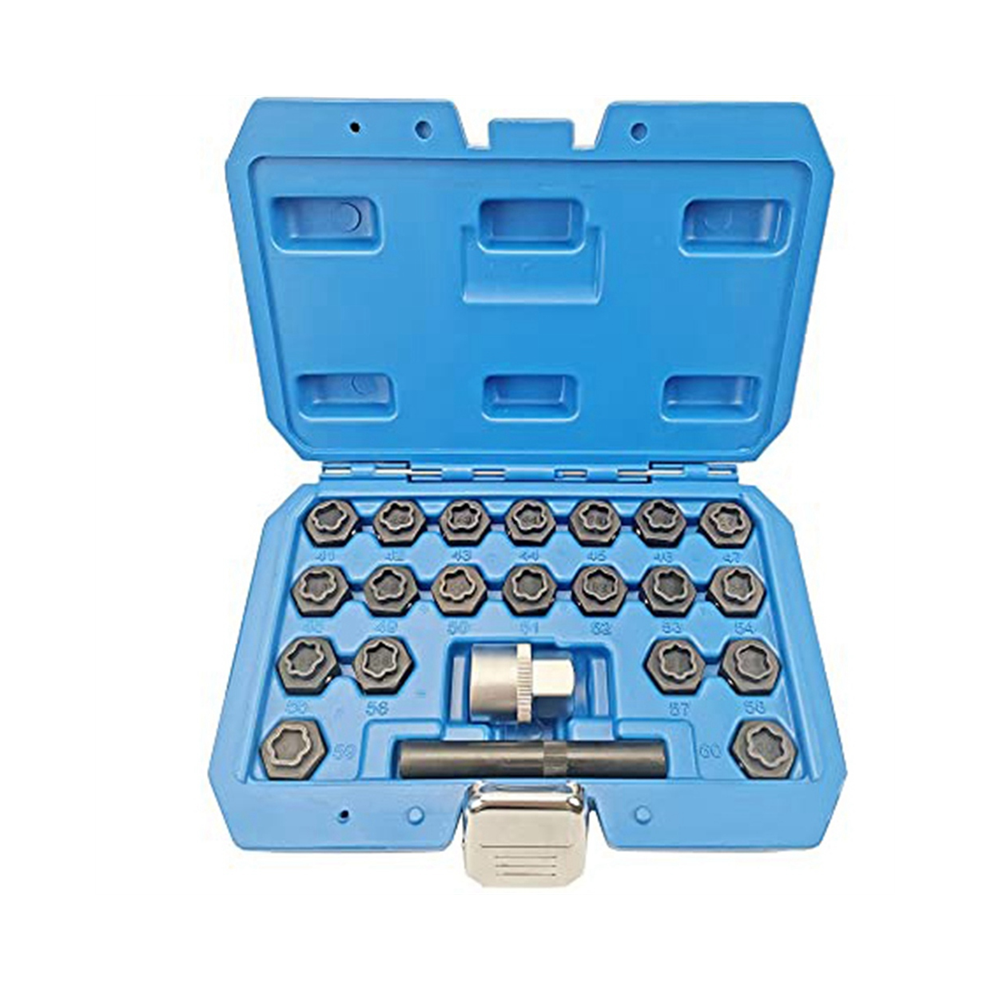 22Pcs Wheel Locking Nut Key Kit, Wheel Lock Nut Socket Adapter Set 4851529406578