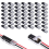 50PCS Double-Wire Plug-in Connector with Locking Buckle 2 Pin 2 Way 1