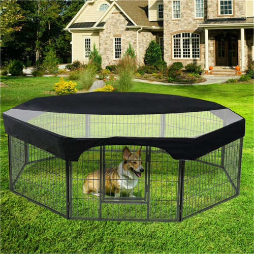 Octagonal Pet Playpen Cover Mesh Fabric Sunscreen Cover 1