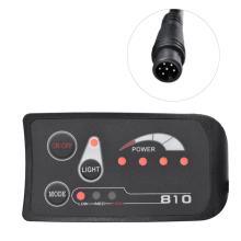 6PIN S810 E-Bike Meter LED Display IP65 36V UART for Electric Bike